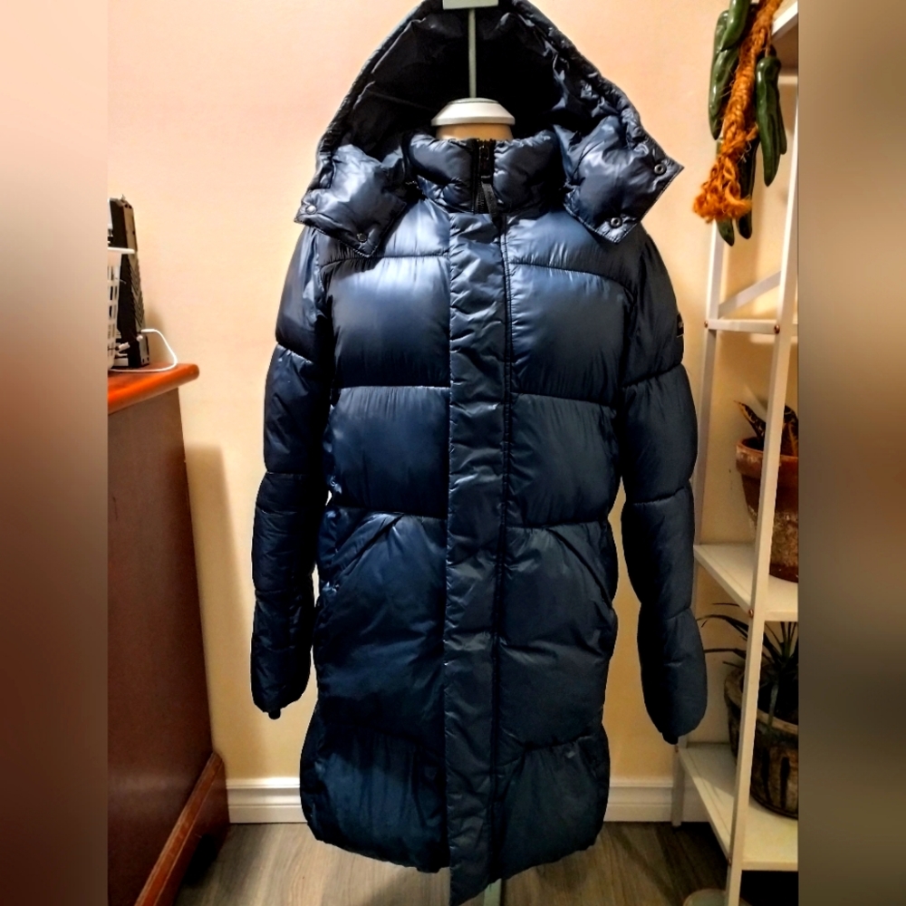 Calvin klein mens parka size Mens small (Blue)